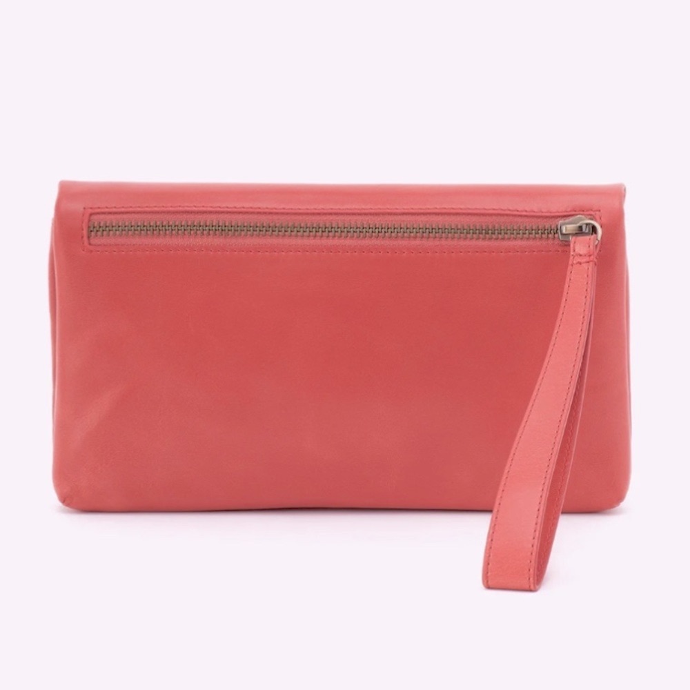 HOBO Coral Leather Wristlet Clutch - Picture 3 of 10